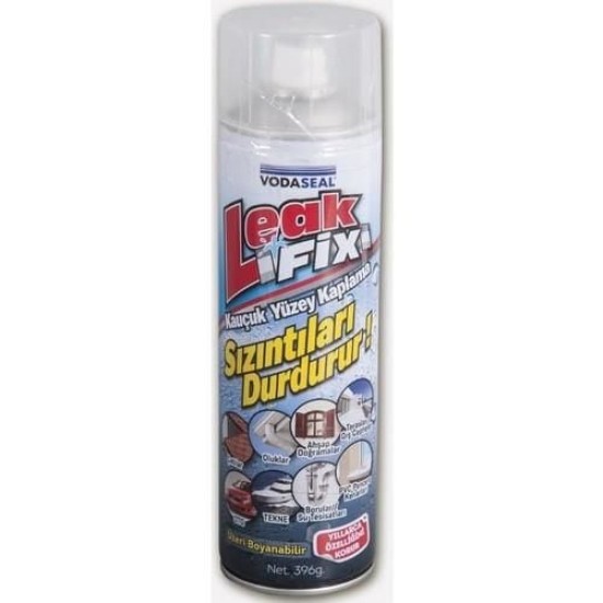 Leak Fix Kauçuk İzolasyon Spreyi 396 gr Şeffaf Leak Fix Kauçuk İzolasyon Spreyi 396 gr Şeffaf