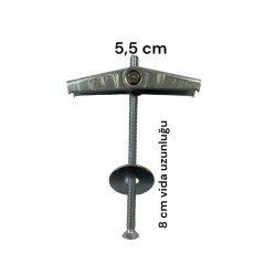 Alçıpan Askı Dübel Yaylı 12X80 5 Adet