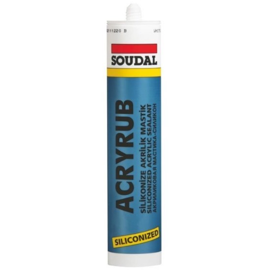 Soudal Acryrub Silikonize Mastik 310 ml Kahverengi Soudal Acryrub Silikonize Mastik 310 ml Kahverengi