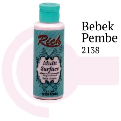 Riculti Surface 2138 Bebek Pembe Akrilik Boya 120 cc