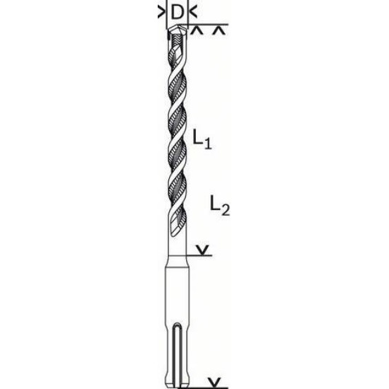 SDS PLUS-1 10X210 Matkap Ucu SDS PLUS-1 10X210 Matkap Ucu