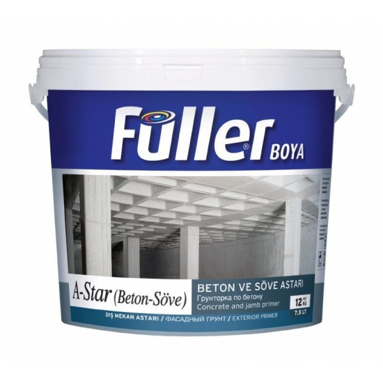 A-Star Brüt Beton Söve Astarı 12 Kg Açık Mavi A-Star Brüt Beton Söve Astarı 12 Kg Açık Mavi