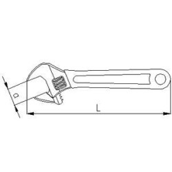 Elta 0601 Kurbağacık Anahtar 12'' 34 mm