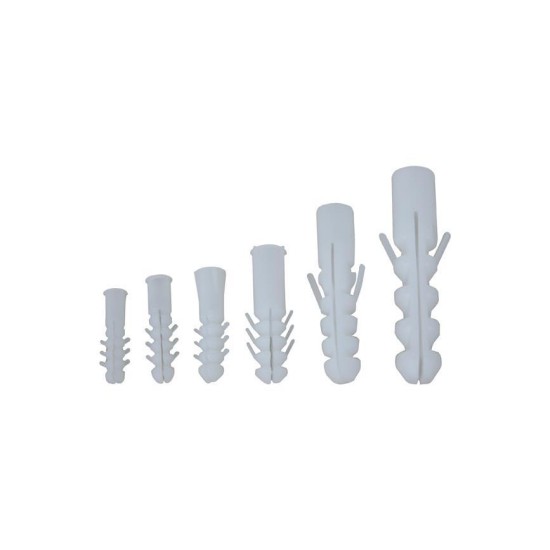 Plastik Dubel Beyaz 6 mm ( 100 Adet ) Plastik Dubel Beyaz 6 mm ( 100 Adet )