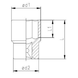 Elta 1115 1/2'' Lokma Anahtar 10 mm