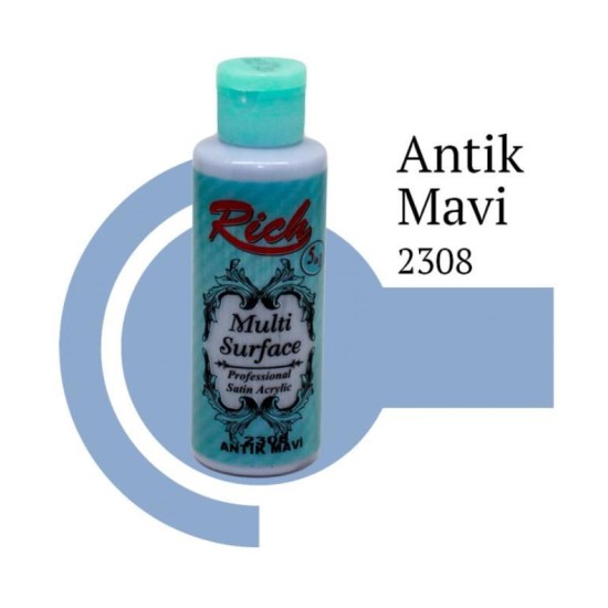 Riculti Surface 2306 Antik Mavi Akrilik Boya 120 cc Riculti Surface 2306 Antik Mavi Akrilik Boya 120 cc