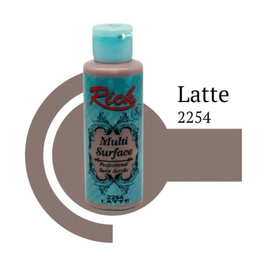 Riculti Surface 2254 Latte Akrilik Boya 120 cc Riculti Surface 2254 Latte Akrilik Boya 120 cc