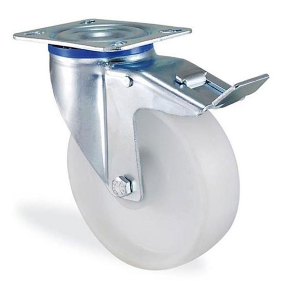 Poliamid Döner Frenli Teker 100 mm Poliamid Döner Frenli Teker 100 mm