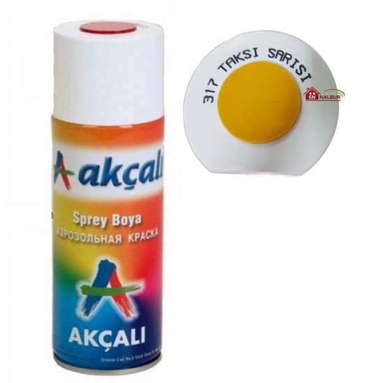 Akçalı Sprey Boya 400 ml 317 Taksi Sarısı Akçalı Sprey Boya 400 ml 317 Taksi Sarısı