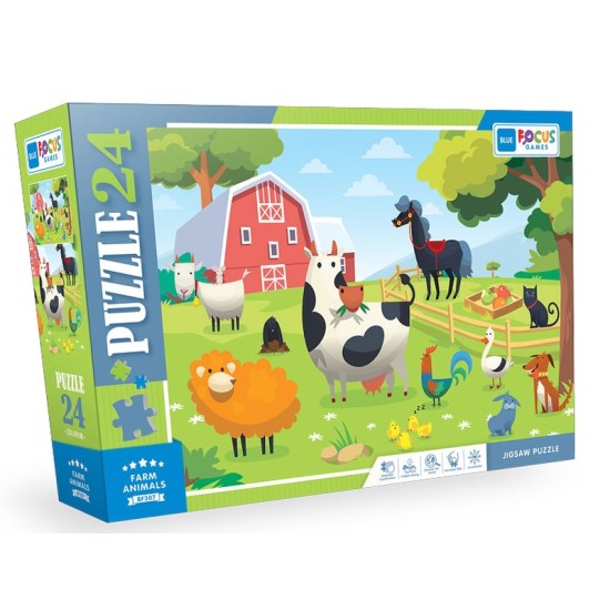 Blue Focus Farm Anımals (Çiftlik Hayvanları) - 24 Parça Blue Focus Farm Anımals (Çiftlik Hayvanları) - 24 Parça