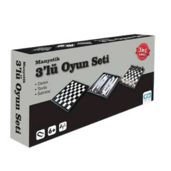 Manyetik 3'Lü Oyun Seti