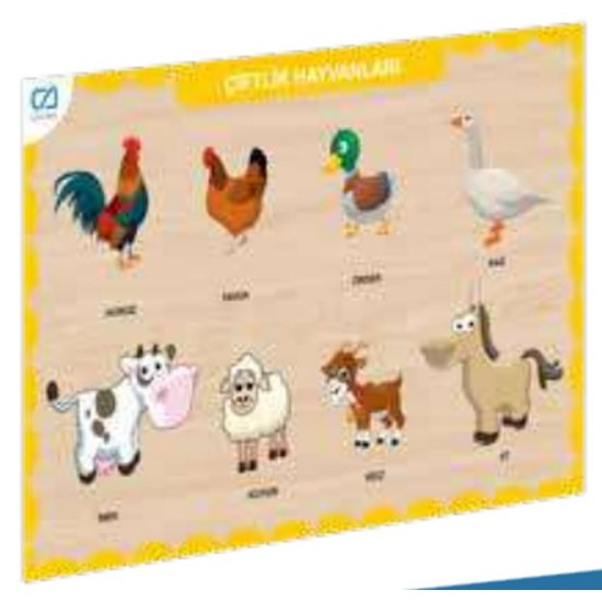 Ahşap Çiftlik Hayvanları Eğitici Set Ahşap Çiftlik Hayvanları Eğitici Set