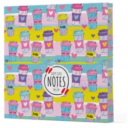 Kahve 10 - Çizgisiz Yan Boyamalı Defter