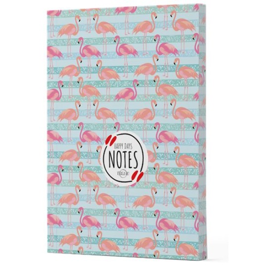 Flamingo 1 - Yan Baskılı Çizgili Defter Flamingo 1 - Yan Baskılı Çizgili Defter