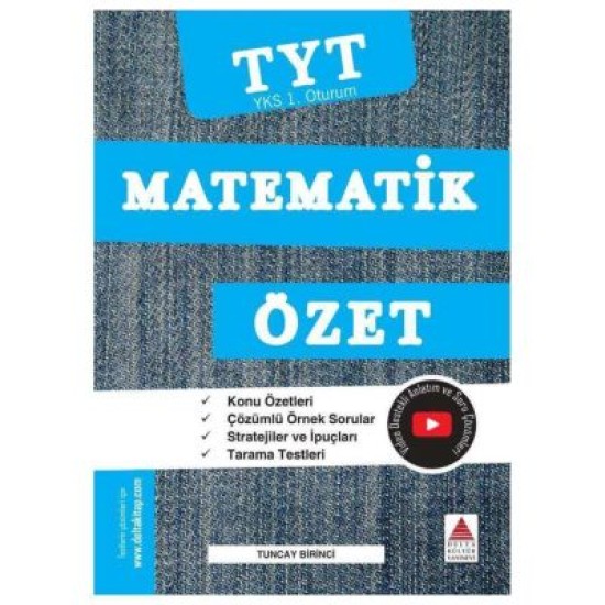 Delta Kültür YKS TYT 1. Oturum Matematik Özet (Yeni) Delta Kültür YKS TYT 1. Oturum Matematik Özet (Yeni)
