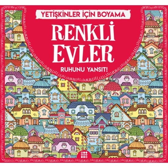 Renkli Evler - Yetişkinler İçin Boyama Renkli Evler - Yetişkinler İçin Boyama