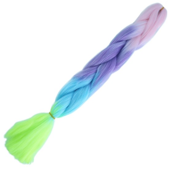 Afrika Örgülük Ombreli Sentetik Saç 100 Gr. / Şeker Pembe / Mor / Açık Mavi / Neon Sarı Afrika Örgülük Ombreli Sentetik Saç 100 Gr. / Şeker Pembe / Mor / Açık Mavi / Neon Sarı