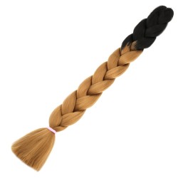 Afrika Örgülük Sentetik Ombreli Saç 100 Gr. / Siyah / Karamel