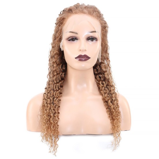 Afro Dalga Front Lace Gerçek Tül Peruk / Kumral / 60/65cm Afro Dalga Front Lace Gerçek Tül Peruk / Kumral / 60/65cm