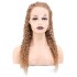 Afro Dalga Front Lace Gerçek Tül Peruk / Kumral / 60/65cm