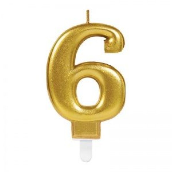 6 Rakam Mum Gold Renk 6 Rakam Mum Gold Renk
