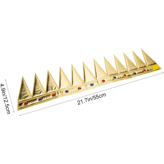 Altın Renk Eva Yumuşak Kral Kraliyet Tacı Yetişkin Çocuk Uyumlu 55 cm Altın Renk Eva Yumuşak Kral Kraliyet Tacı Yetişkin Çocuk Uyumlu 55 cm