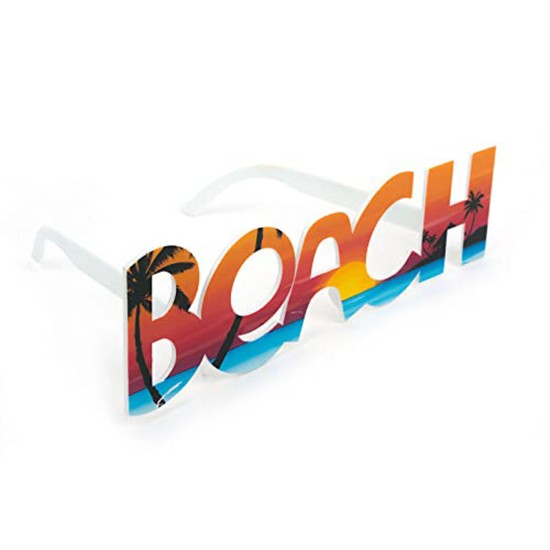 Beach Yazılı Parti Gözlüğü Yaza Merhaba Hawaii Show Gözlüğü 19x6 cm Beach Yazılı Parti Gözlüğü Yaza Merhaba Hawaii Show Gözlüğü 19x6 cm