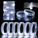 Beyaz-Gümüş Led Işıklı Baskı Yapılabilen Pilli Bileklik Bilezik 1,5 cm Genişlik Beyaz-Gümüş Led Işıklı Baskı Yapılabilen Pilli Bileklik Bilezik 1,5 cm Genişlik