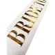 Beyaz Üzeri Altın Büyük Bride To Be Yazılı Simli Işıltılı Kuşak Kemer 10 cm Genişlik Beyaz Üzeri Altın Büyük Bride To Be Yazılı Simli Işıltılı Kuşak Kemer 10 cm Genişlik