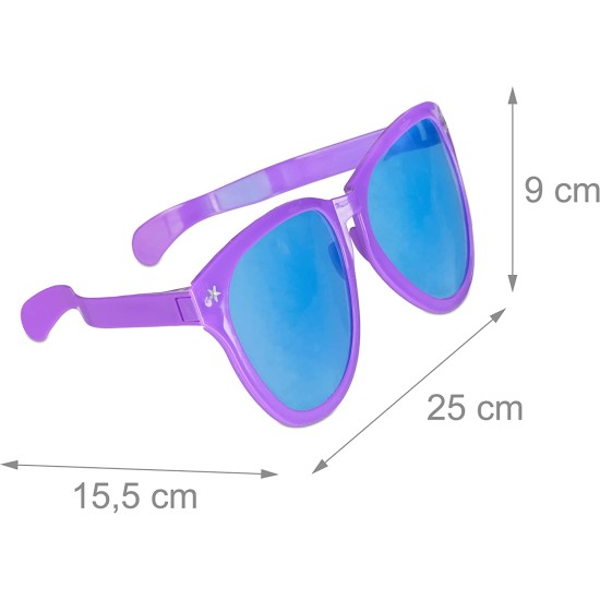 Büyük Parti Gözlüğü Rengarenk 12 Adet 27x9 cm Büyük Parti Gözlüğü Rengarenk 12 Adet 27x9 cm