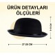 Charlie Chaplin Stil Yetişkin Şapkası – Siyaelon Parti Şapkası Charlie Chaplin Stil Yetişkin Şapkası – Siyaelon Parti Şapkası