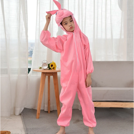 Çocuk Tavşan Kostümü Pembe Renk 2-3 Yaş 80 cm Çocuk Tavşan Kostümü Pembe Renk 2-3 Yaş 80 cm