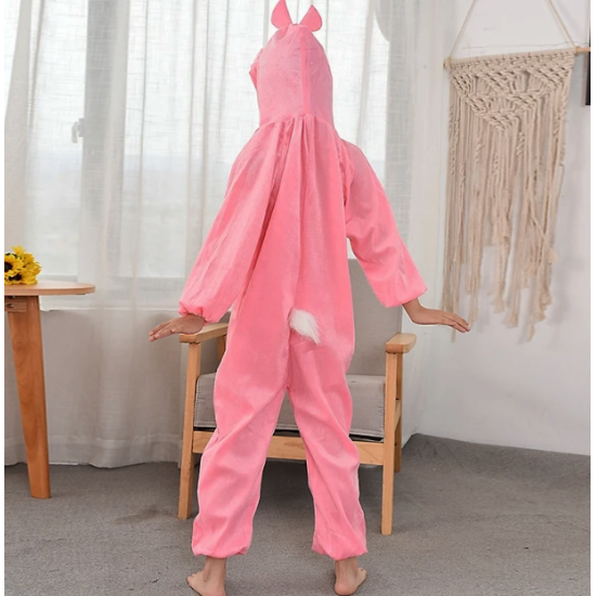 Çocuk Tavşan Kostümü Pembe Renk 2-3 Yaş 80 cm Çocuk Tavşan Kostümü Pembe Renk 2-3 Yaş 80 cm