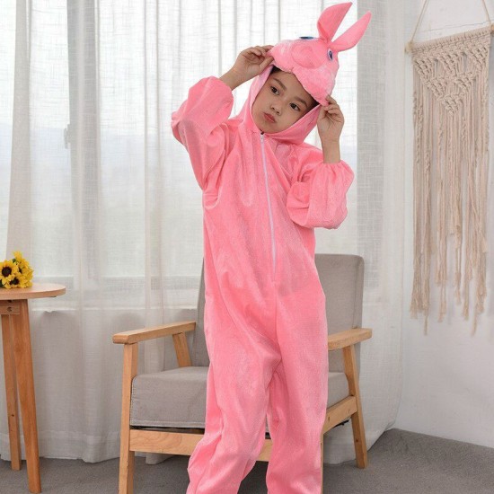 Çocuk Tavşan Kostümü Pembe Renk 2-3 Yaş 80 cm Çocuk Tavşan Kostümü Pembe Renk 2-3 Yaş 80 cm