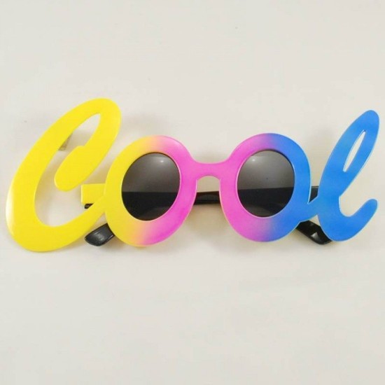 Cool Yazılı Rengarenk Parti Gözlüğü 21x8 cm Cool Yazılı Rengarenk Parti Gözlüğü 21x8 cm