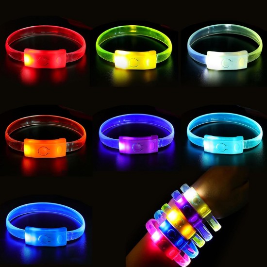 Festival & Parti LED Bileklik Baskı Yapılabilir 3 Farklı Mod Işıklı 1 Adet Festival & Parti LED Bileklik Baskı Yapılabilir 3 Farklı Mod Işıklı 1 Adet