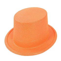 Floresan Tcu Renk Simli Uzun Fötr Melon Şapka 12 cm