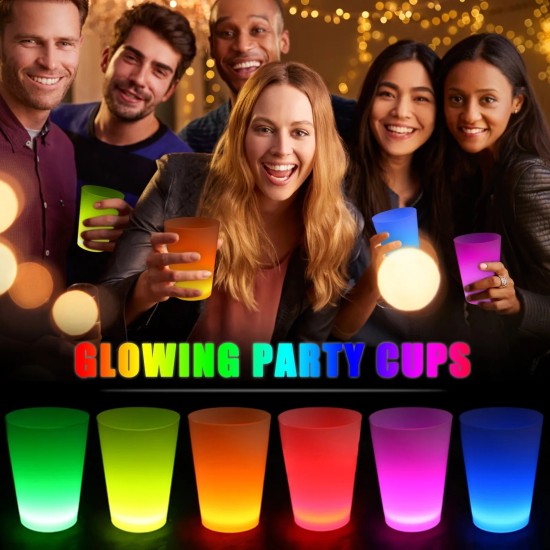 Glow Partisi Bardakları 6 Renk 6 Adet 1.5 oz 4.5 x 6.5 cm Glow Partisi Bardakları 6 Renk 6 Adet 1.5 oz 4.5 x 6.5 cm