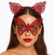 Gösterişli Kırmızı Dantel Maske ve Taç Seti 7 No – Masquerade ve Davetler için Gösterişli Kırmızı Dantel Maske ve Taç Seti 7 No – Masquerade ve Davetler için