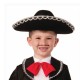Gümüş Renk Şeritli Meksika Mariachi Latin Şapkası 55 cm Çocuk Gümüş Renk Şeritli Meksika Mariachi Latin Şapkası 55 cm Çocuk