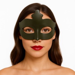Haki Yeşil Renk Masquerade Kostüm Partisi Venedik B Maskesi