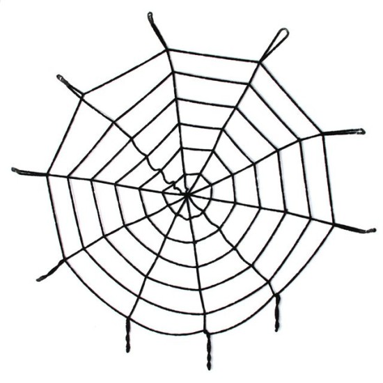 Halloween Cadılar Bayramı Örümcek Ağ Dekor Siyah 1.5 Metre Halloween Cadılar Bayramı Örümcek Ağ Dekor Siyah 1.5 Metre
