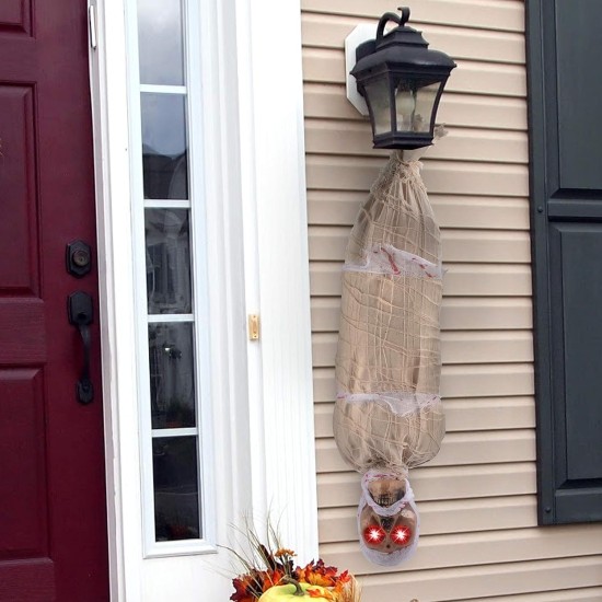Halloween Sensörlü Işıklı Hareketli Mumya 25x75 cm Halloween Sensörlü Işıklı Hareketli Mumya 25x75 cm