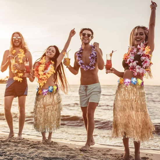 Hawaii Tarzı Hula Eteği – 60 cm Hasır Naturel Etek Hawaii Tarzı Hula Eteği – 60 cm Hasır Naturel Etek
