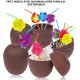 Hindistan Cevizi Hawaii Luau ha Pipetli İçecek Kabı Bardak 10x13 cm 1 Adet Hindistan Cevizi Hawaii Luau ha Pipetli İçecek Kabı Bardak 10x13 cm 1 Adet