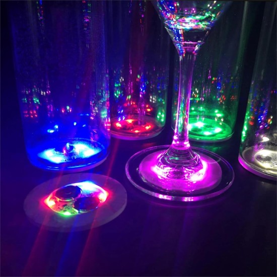 Işıklı Yapışkanlı Bardak Altı Aparatı Ledli 3 Modlu 6 cm Çap 1 Adet Işıklı Yapışkanlı Bardak Altı Aparatı Ledli 3 Modlu 6 cm Çap 1 Adet