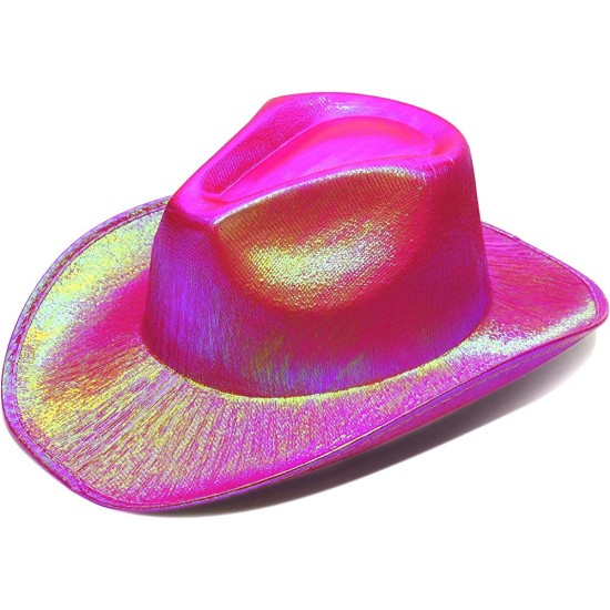 Işıltılı Kovboy Şapkası Hologramlı Parti Kovboy Şapkası Yetişkin Işıltılı Kovboy Şapkası Hologramlı Parti Kovboy Şapkası Yetişkin
