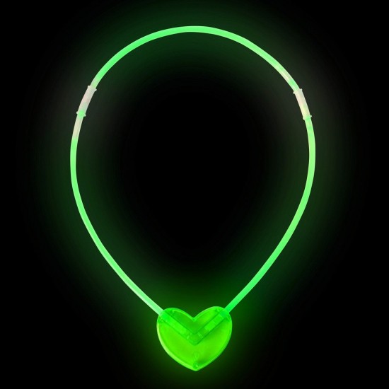 Karanlıkta Yanan Glow Kalp Şekilli Kolye 6 Renk 6 Adet Karanlıkta Yanan Glow Kalp Şekilli Kolye 6 Renk 6 Adet