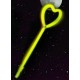 Karanlıkta Yanan Glow Partisi Kalp Şekilli Asa Sopa 6 Renk 6 Adet Karanlıkta Yanan Glow Partisi Kalp Şekilli Asa Sopa 6 Renk 6 Adet
