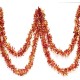 Kırmızı Altın Renk 4 cm Genişlik Garland Çift Renk Sim Süs 180 cm Kırmızı Altın Renk 4 cm Genişlik Garland Çift Renk Sim Süs 180 cm